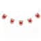 6ft. Red Hearts & Dots Valentine's Day Jute Garland